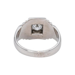 Bague Solitaire  Or blanc Diamant