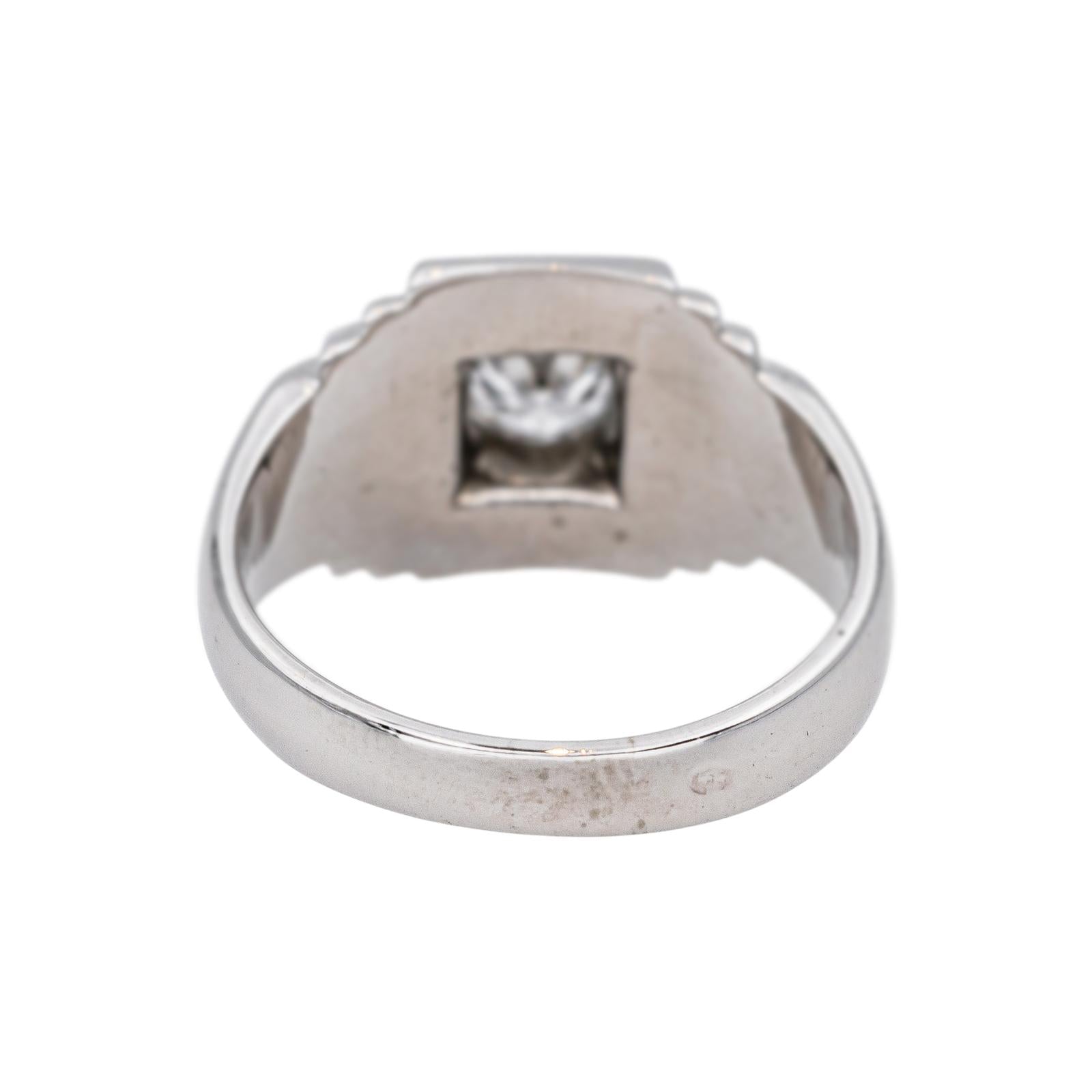 Bague Solitaire  Or blanc Diamant