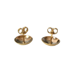 Boucles d'oreilles Puces en or blanc, or jaune et or rose