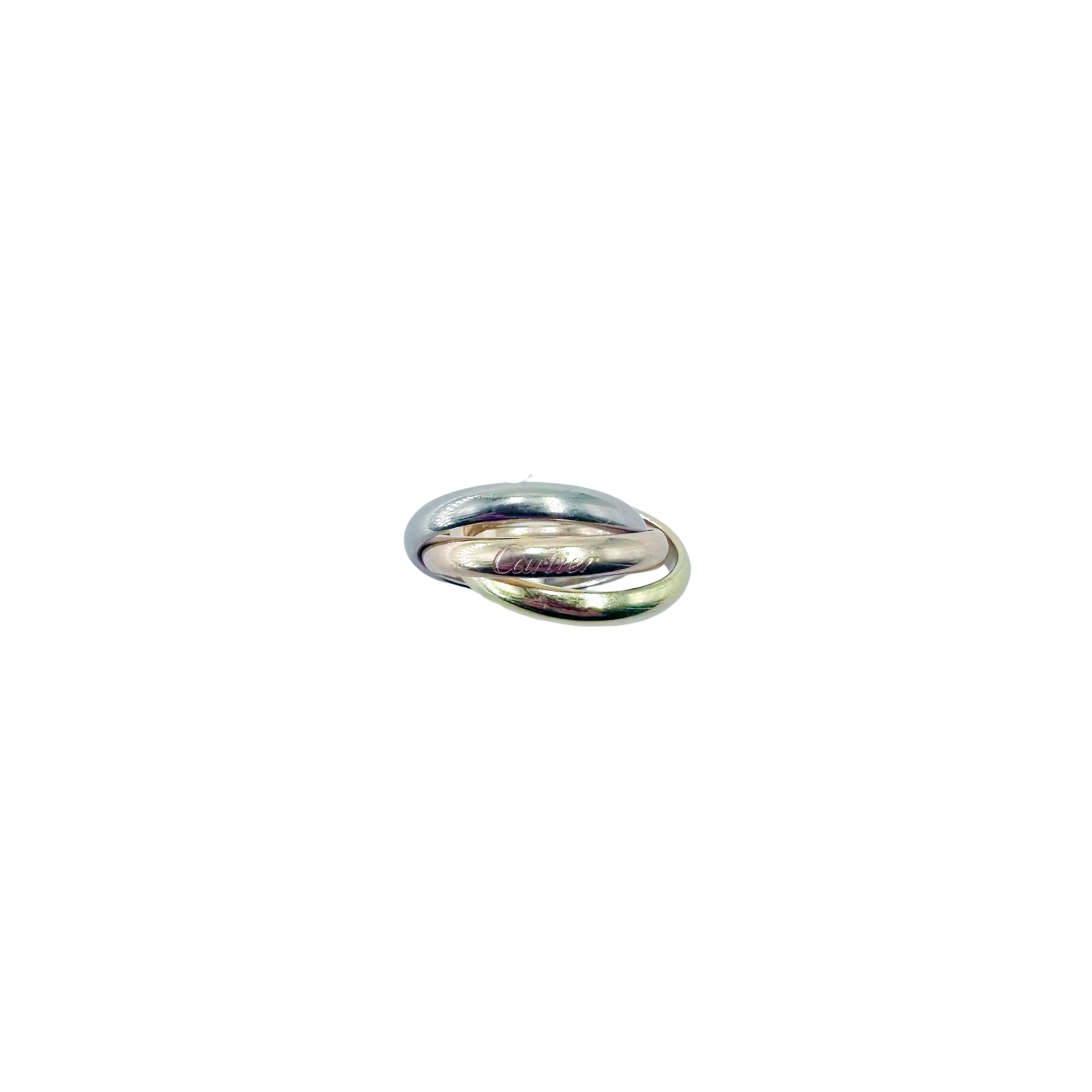 Bague CARTIER "Trinity" en or blanc, or jaune et or rose