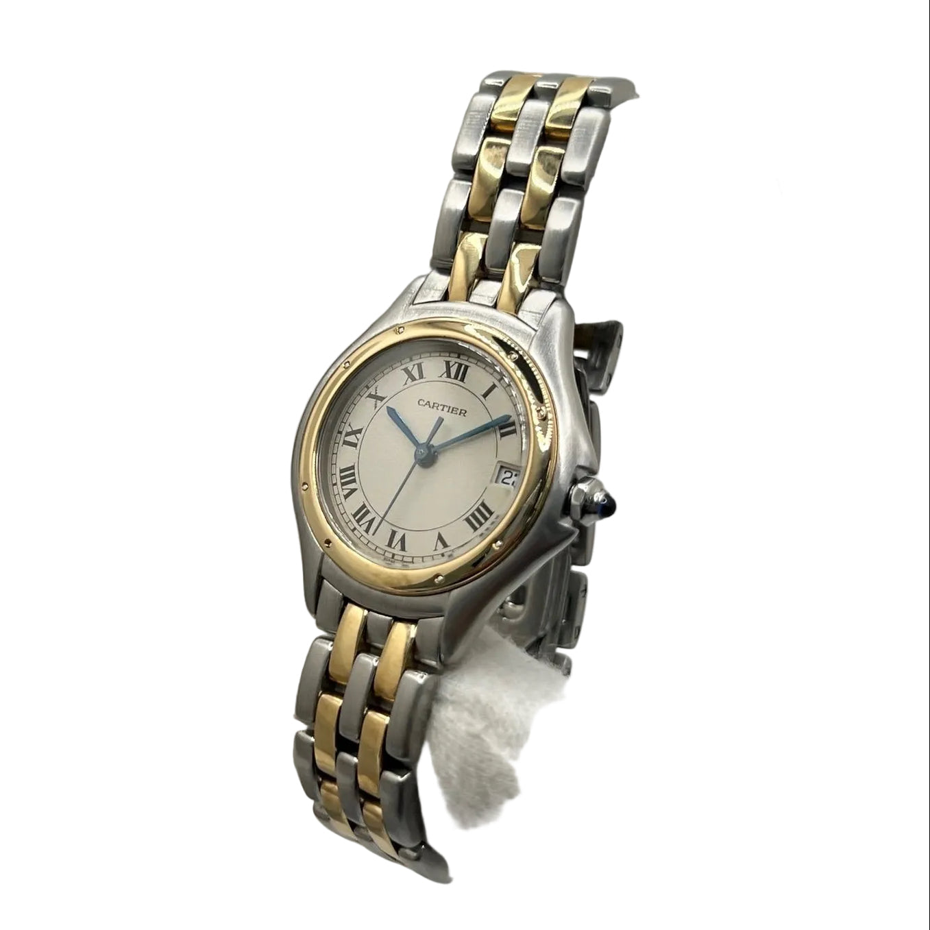 Montre CARTIER "Cougar" en or jaune et acier