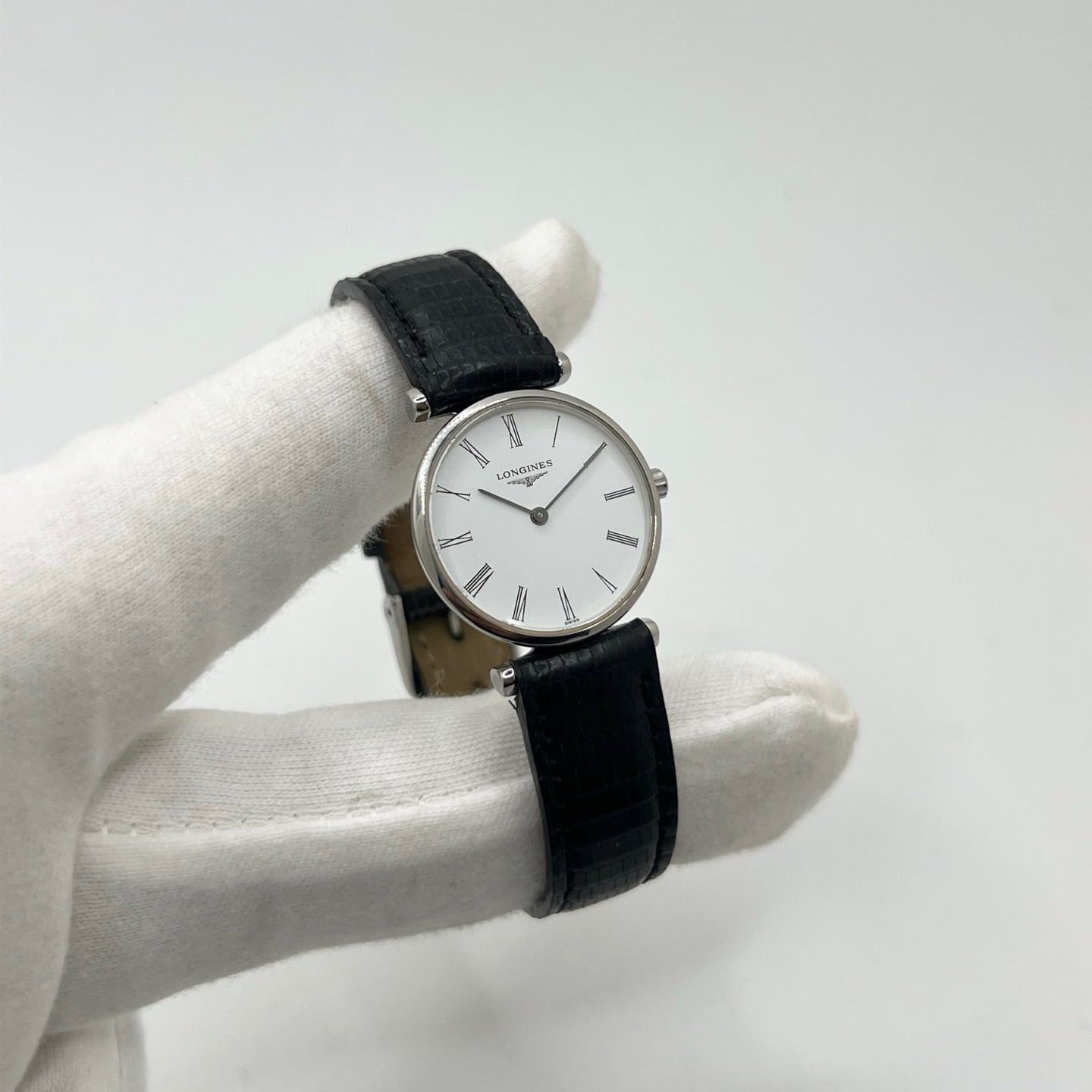 Montre LONGINES "La Grande Classique" en acier et cuir
