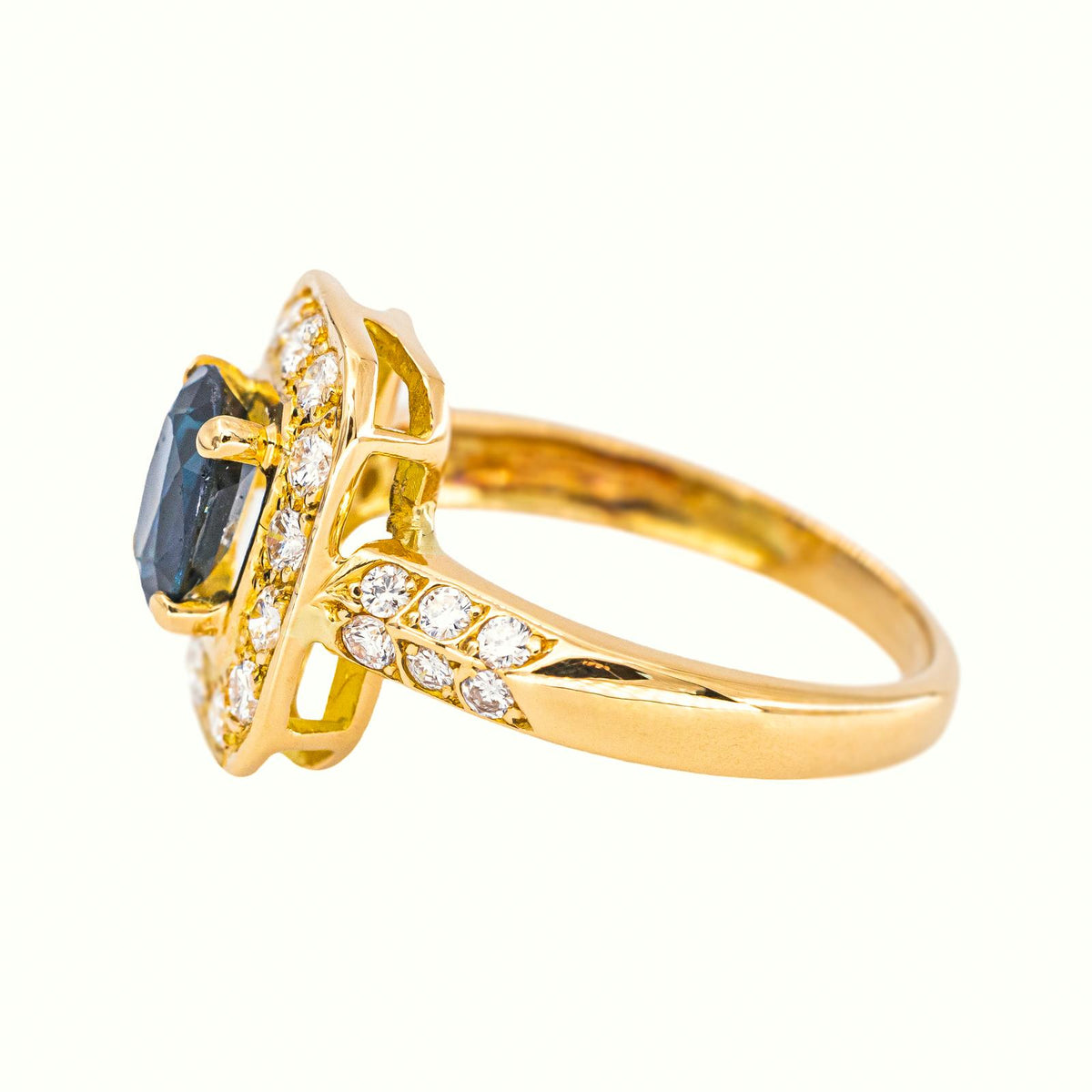 Bague Or jaune Saphir