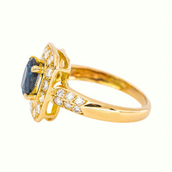 Bague Or jaune Saphir