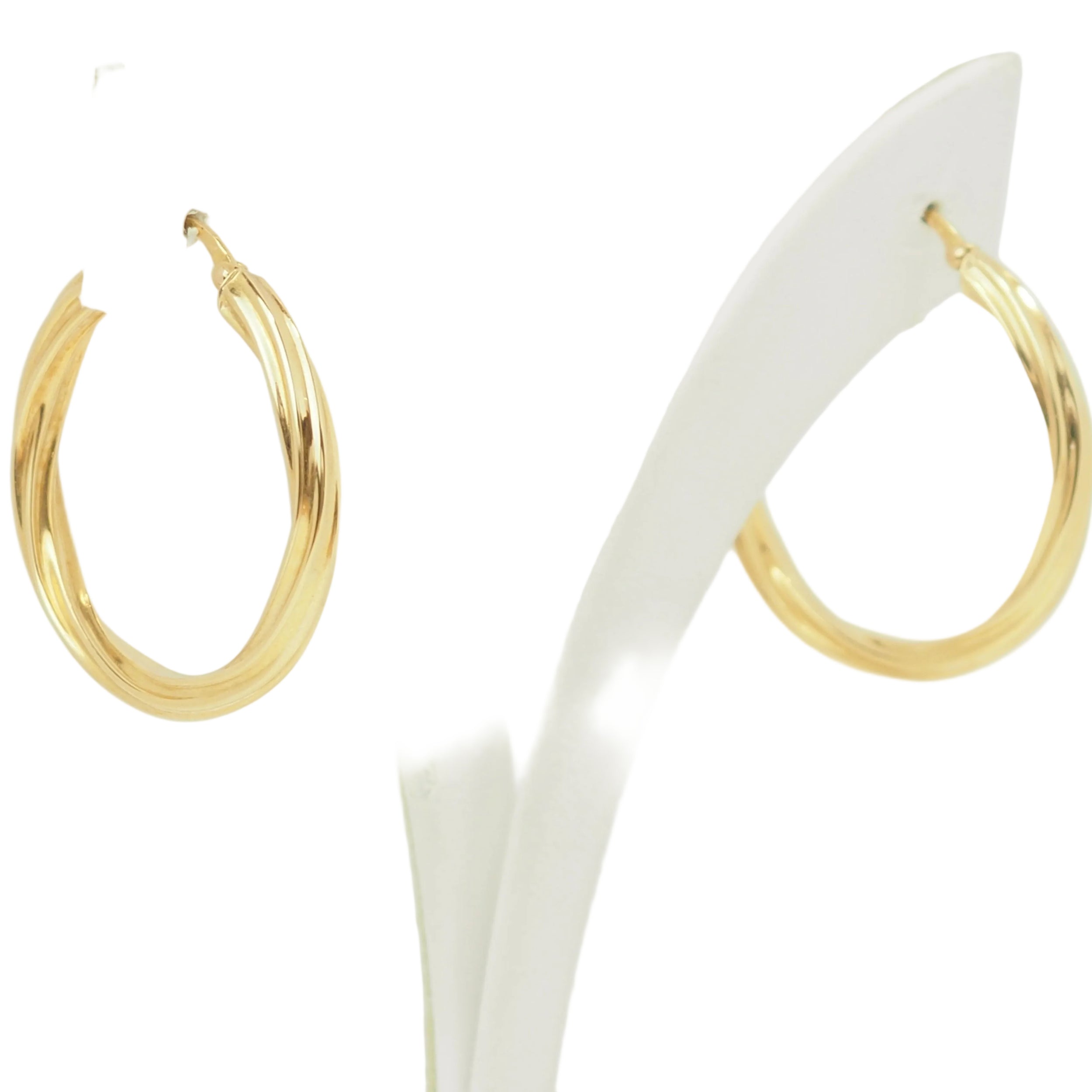 Boucles d'oreilles Créoles en or jaune