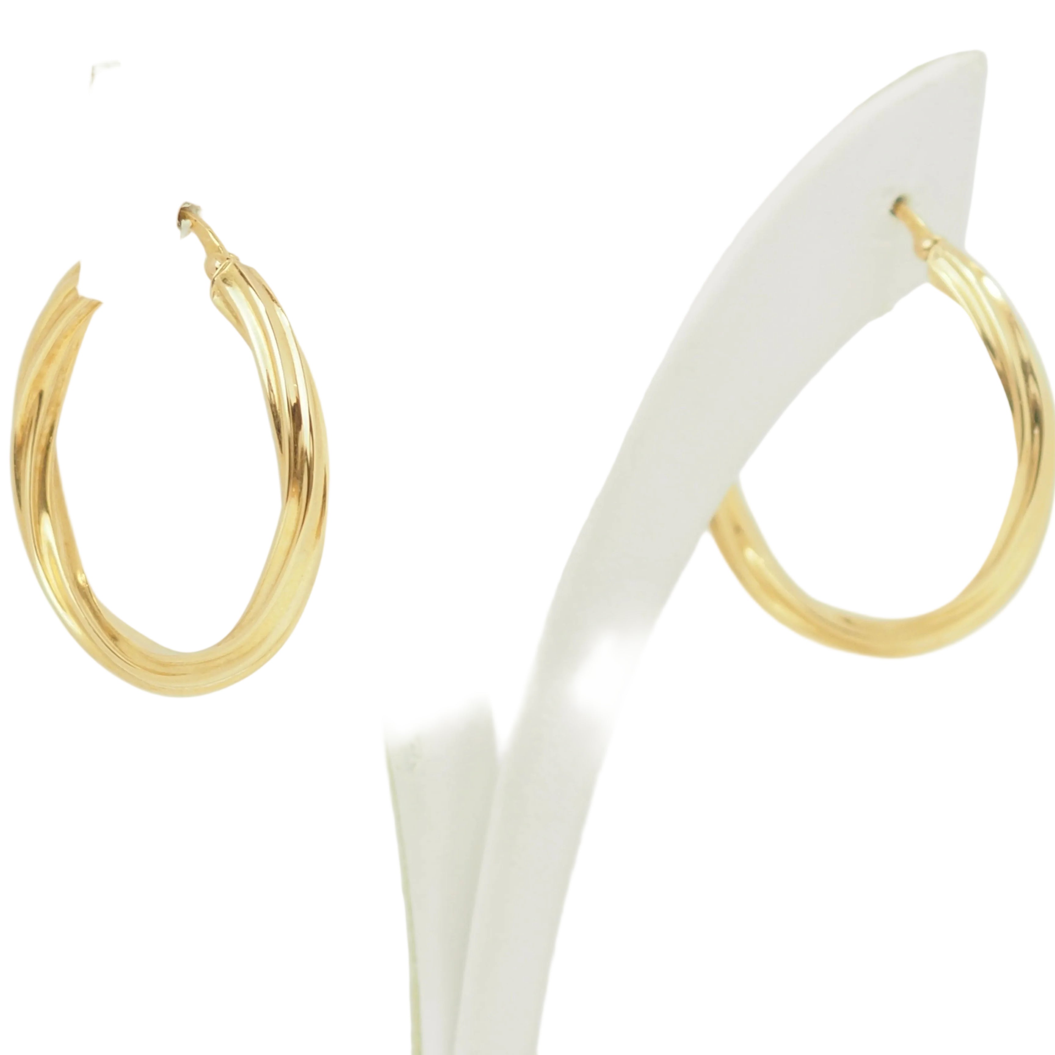 Boucles d'oreilles Créoles en or jaune