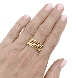 Bague Marco BICEGO, « Marrakech Onde », deux ors, diamants.