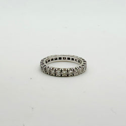 Bague Alliance en or blanc et diamants
