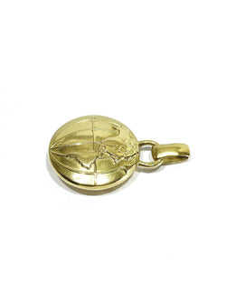 Pendentif Globe Terrestre en or jaune