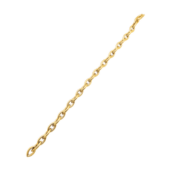 Bracelet Poiray, or jaune maillons navettes.