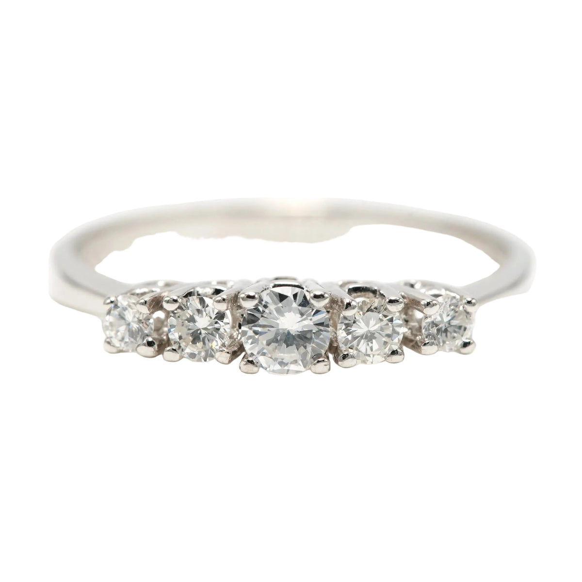 Bague Alliance en or blanc et diamants