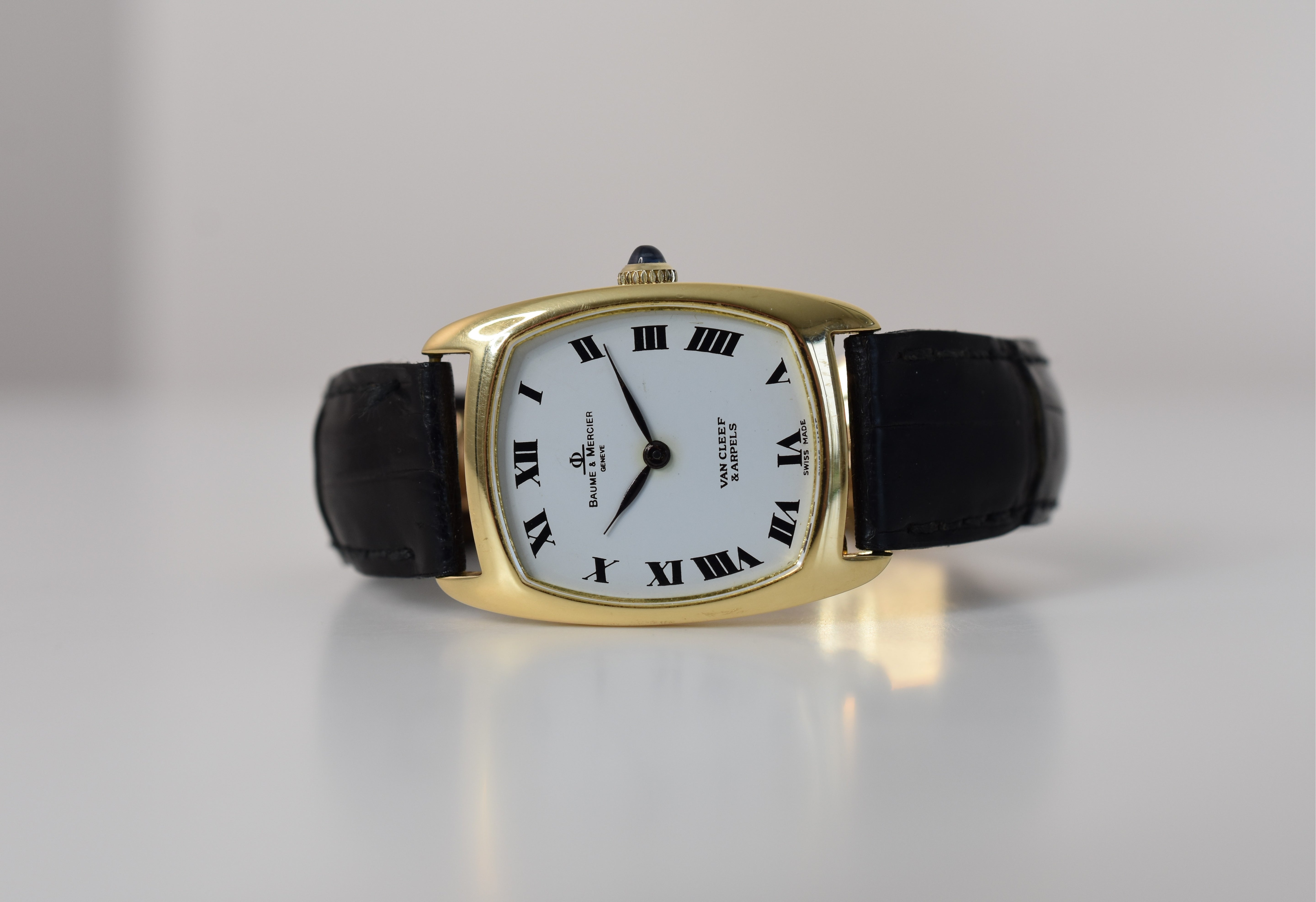 Van Cleef& Arpels avec Baume&Mercier, double signature, or jaune 18 carats, vers 1970