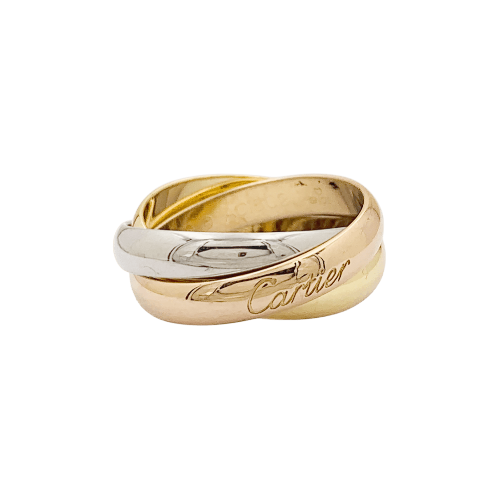 Bague Cartier, "Trinity", 3 tons d'or.