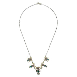 Collier Draperie en or jaune et émeraude