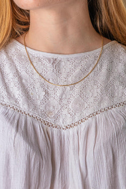 Collier maille Forçat Or jaune