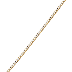 Bracelet ligne, or rose et diamants taille brillant, 1.38 carat.