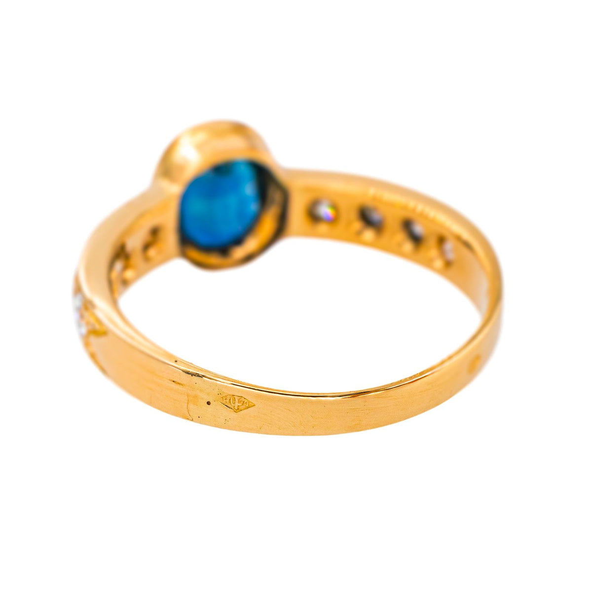 Bague Or jaune Saphir