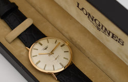 Longines "Classic Man", Calibre mécanique 420, or jaune 18 carats 750/000, Circa 1968