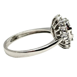 Bague Entourage en or blanc et diamants