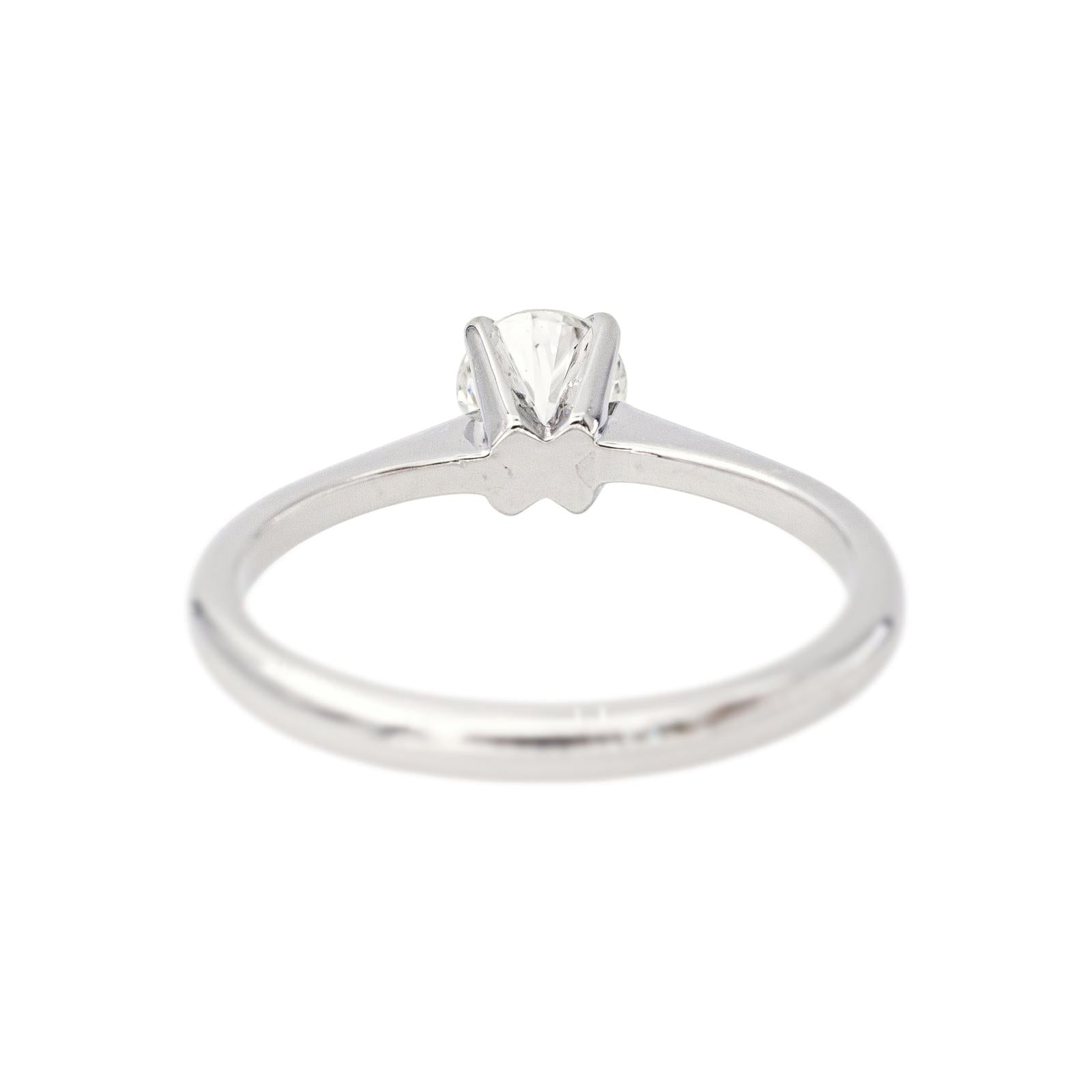 Bague Solitaire Or blanc Diamant