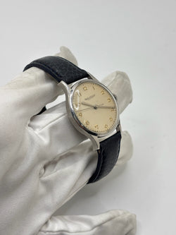 Montre JAEGER-LECOULTRE en acier et cuir