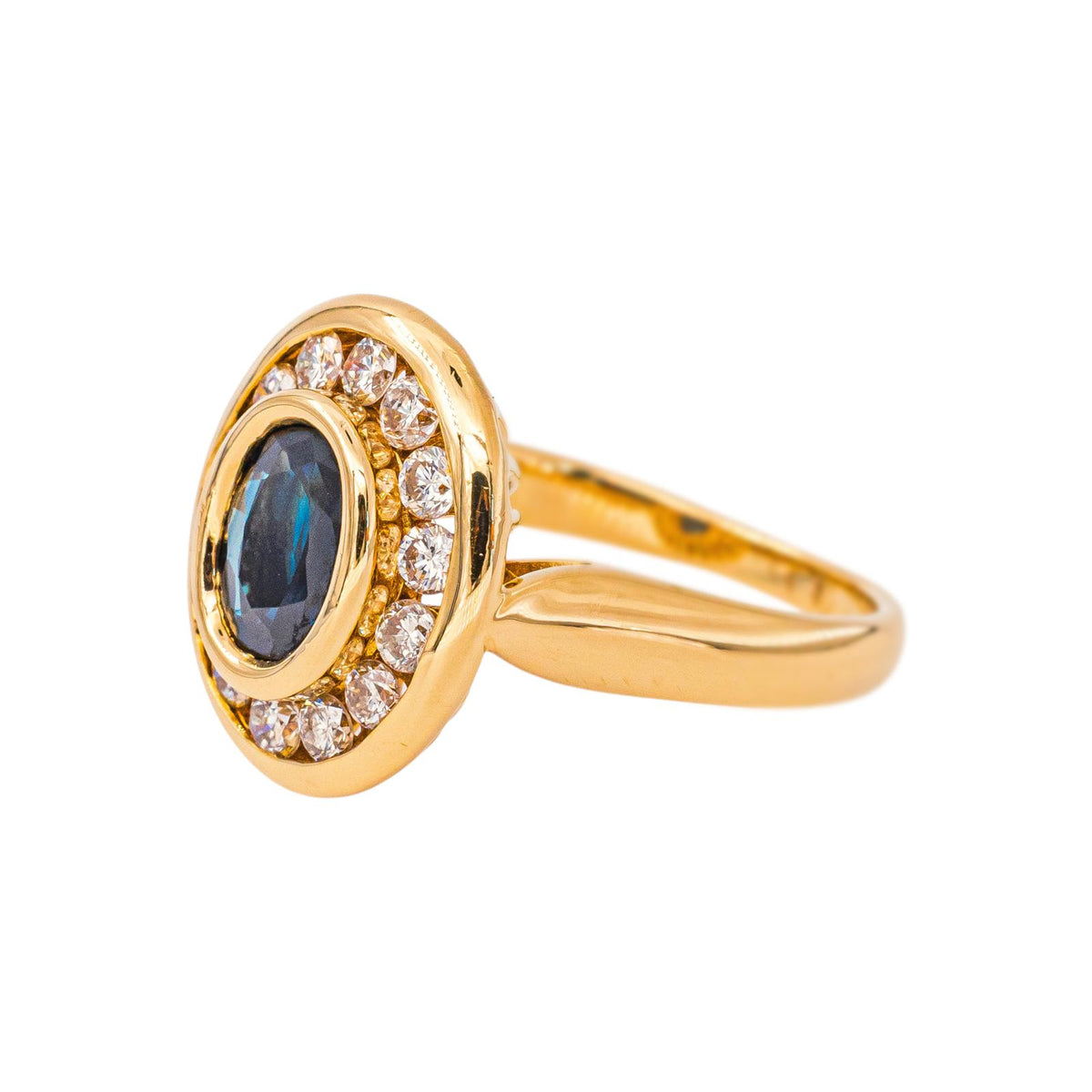Bague Pompadour Or jaune Saphir