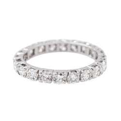 Bague  Alliance tour complet  Or blanc Diamant