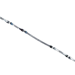 Bracelet Ligne en or blanc et diamants