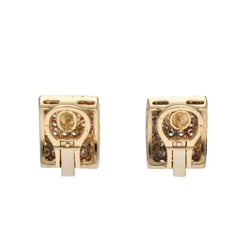 Boucles d'oreilles Clips en or jaune et diamants