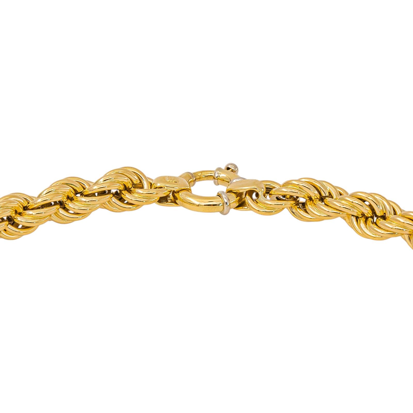 Collier Maille corde Or jaune
