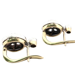 Boucles d'oreilles Dormeuses en or jaune et diamants