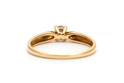 Bague Solitaire en or jaune et diamant