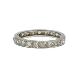 Bague Alliance en platine et diamants