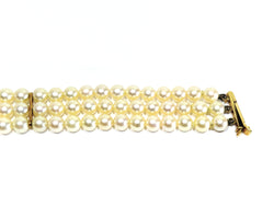 Bracelet en or et perles