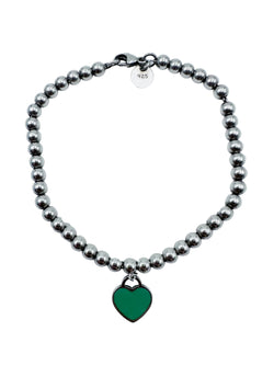 Bracelet Perles TIFFANY & CO. "Return to Tiffany" en argent et émail