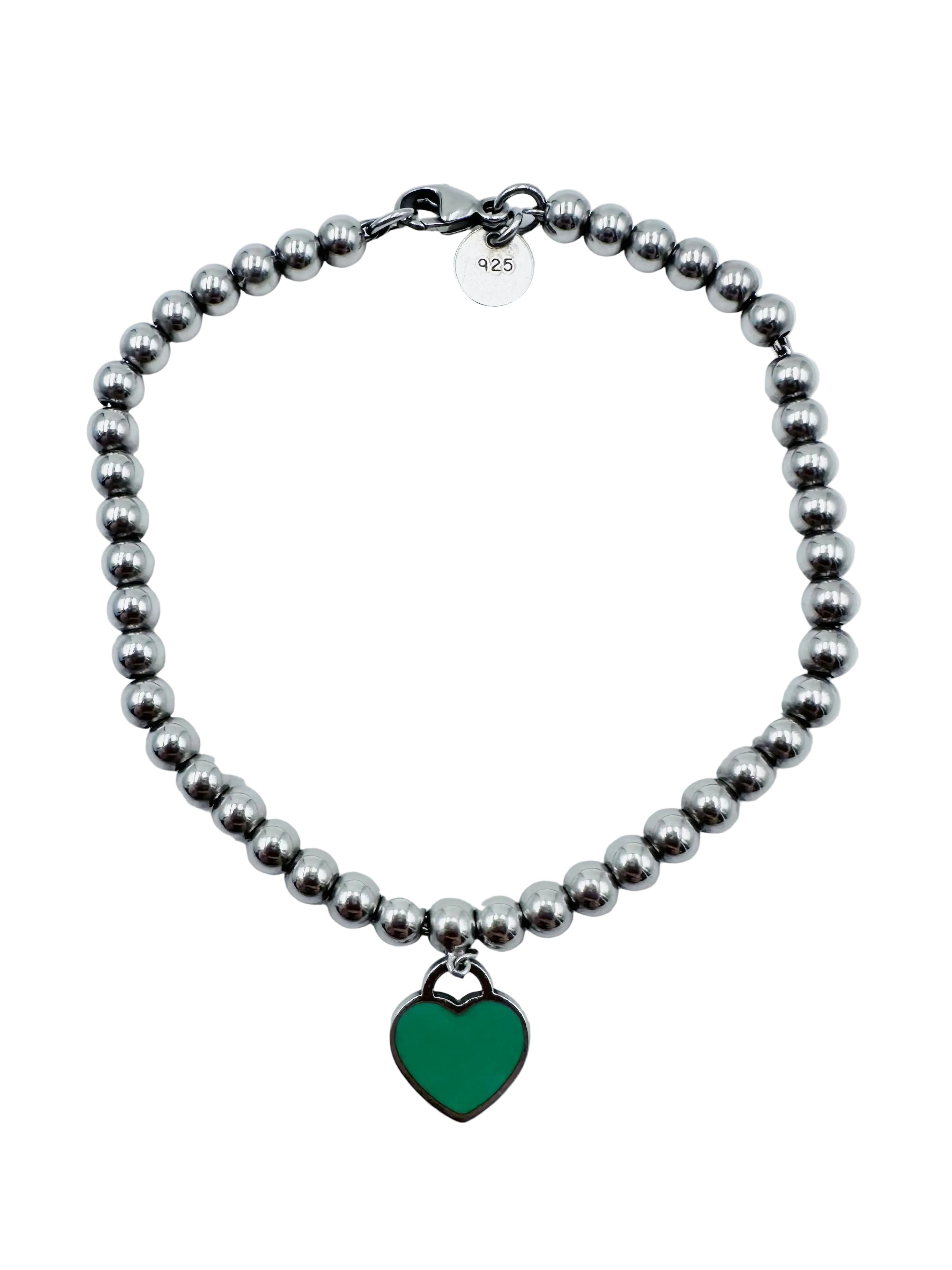 Bracelet Perles TIFFANY & CO. "Return to Tiffany" en argent et émail