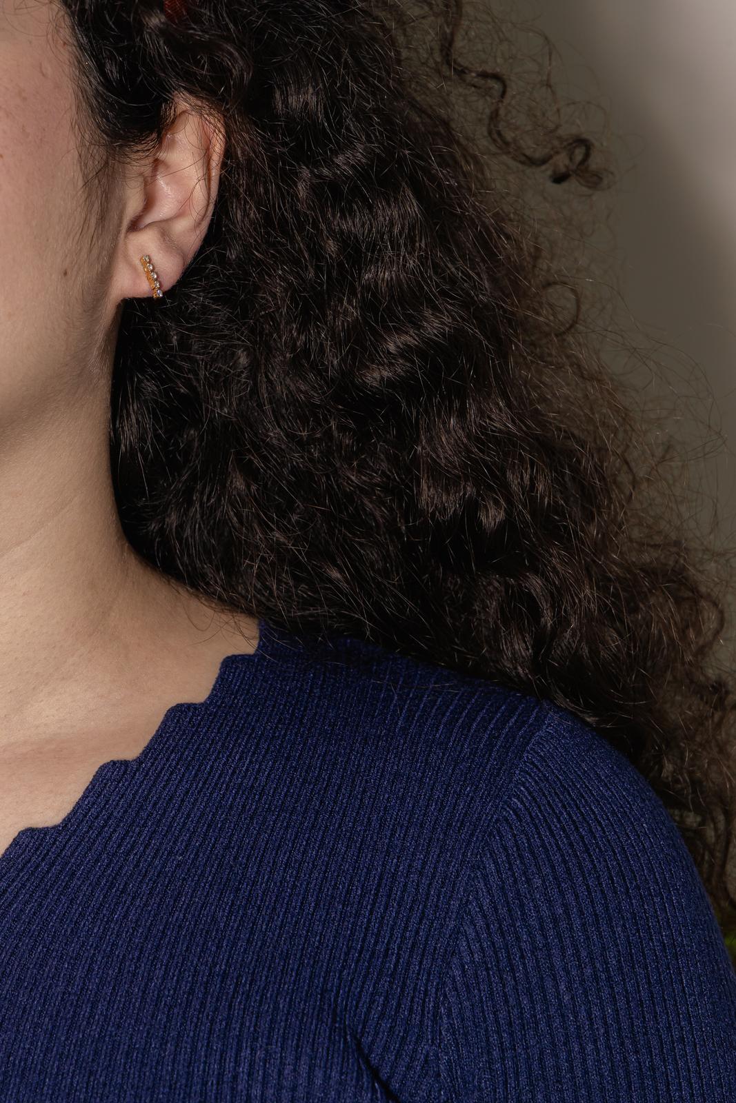 Boucles d'oreilles Puces Or jaune Diamant