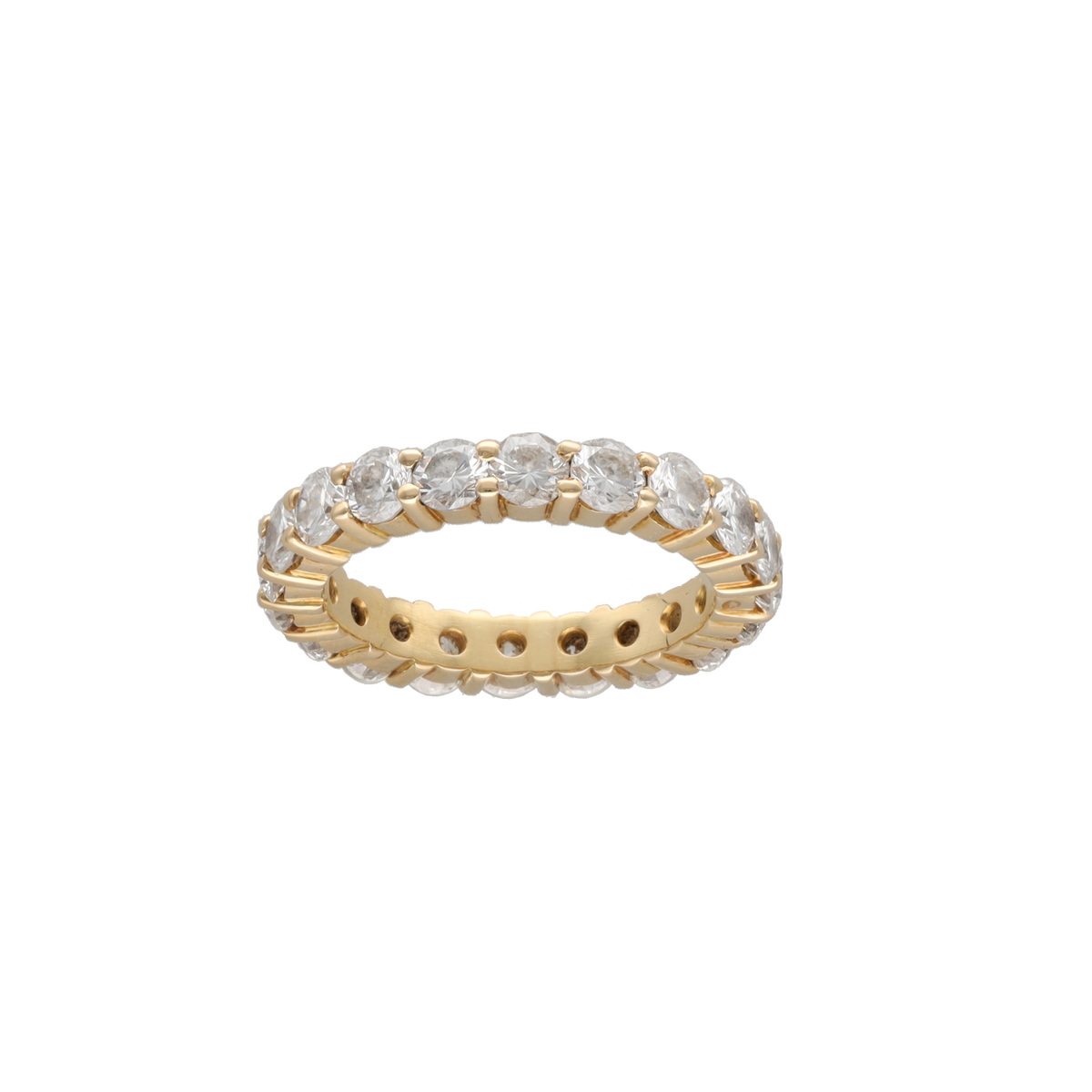 Bague Alliance en or jaune et diamants
