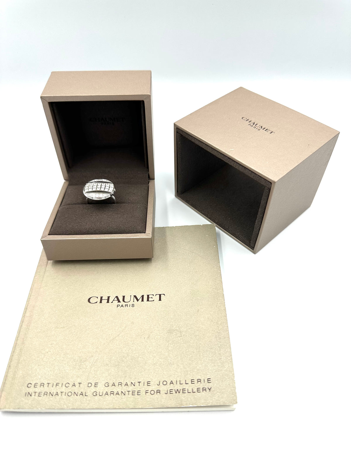 Bague Cocktail CHAUMET "Class One Croisière" en or blanc et diamants