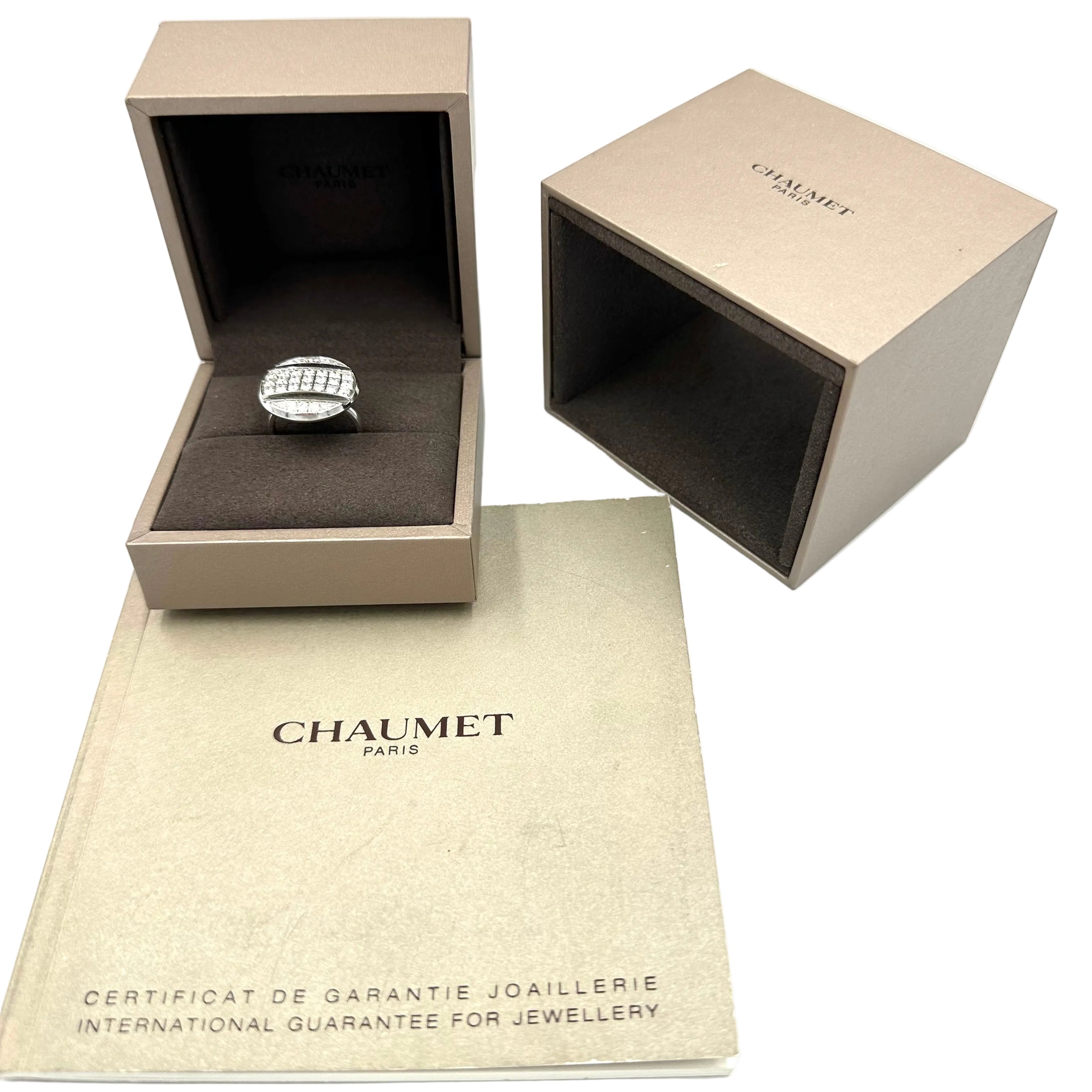 Bague Cocktail CHAUMET "Class One Croisière" en or blanc et diamants