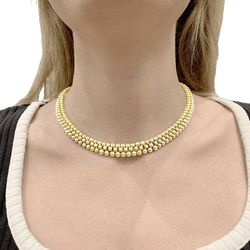 Necklace Boucheron, "Grains de Raisin", yellow gold.