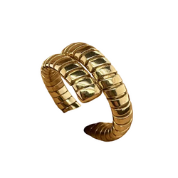 Bague BULGARI "Tubogas" en or jaune