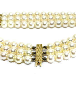 Bracelet en or et perles