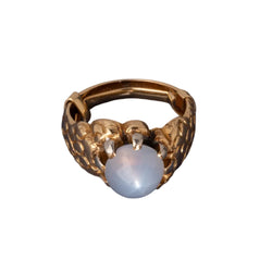 Bague Cocktail en or jaune et saphir