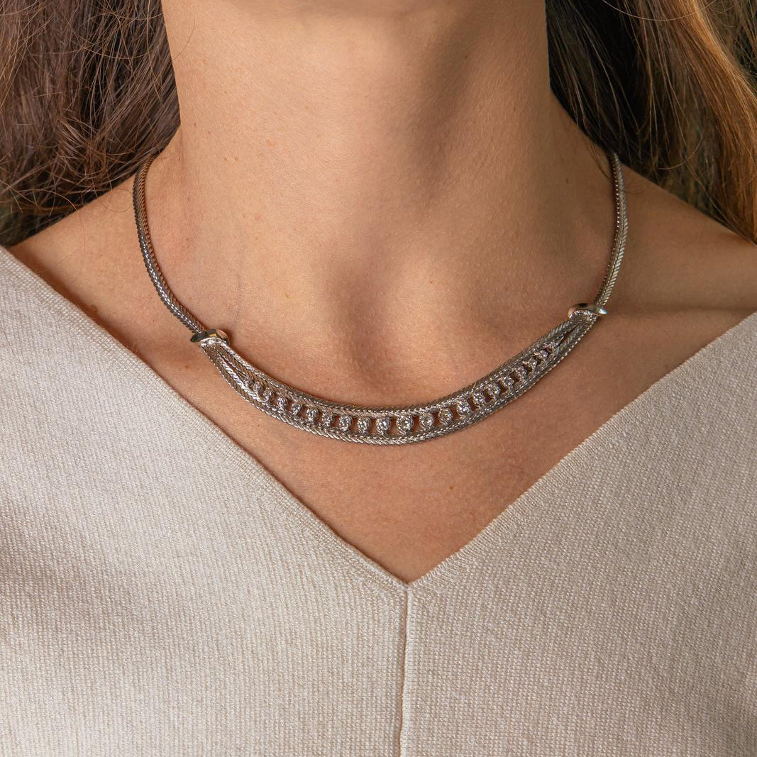 Collier  Or blanc Diamant