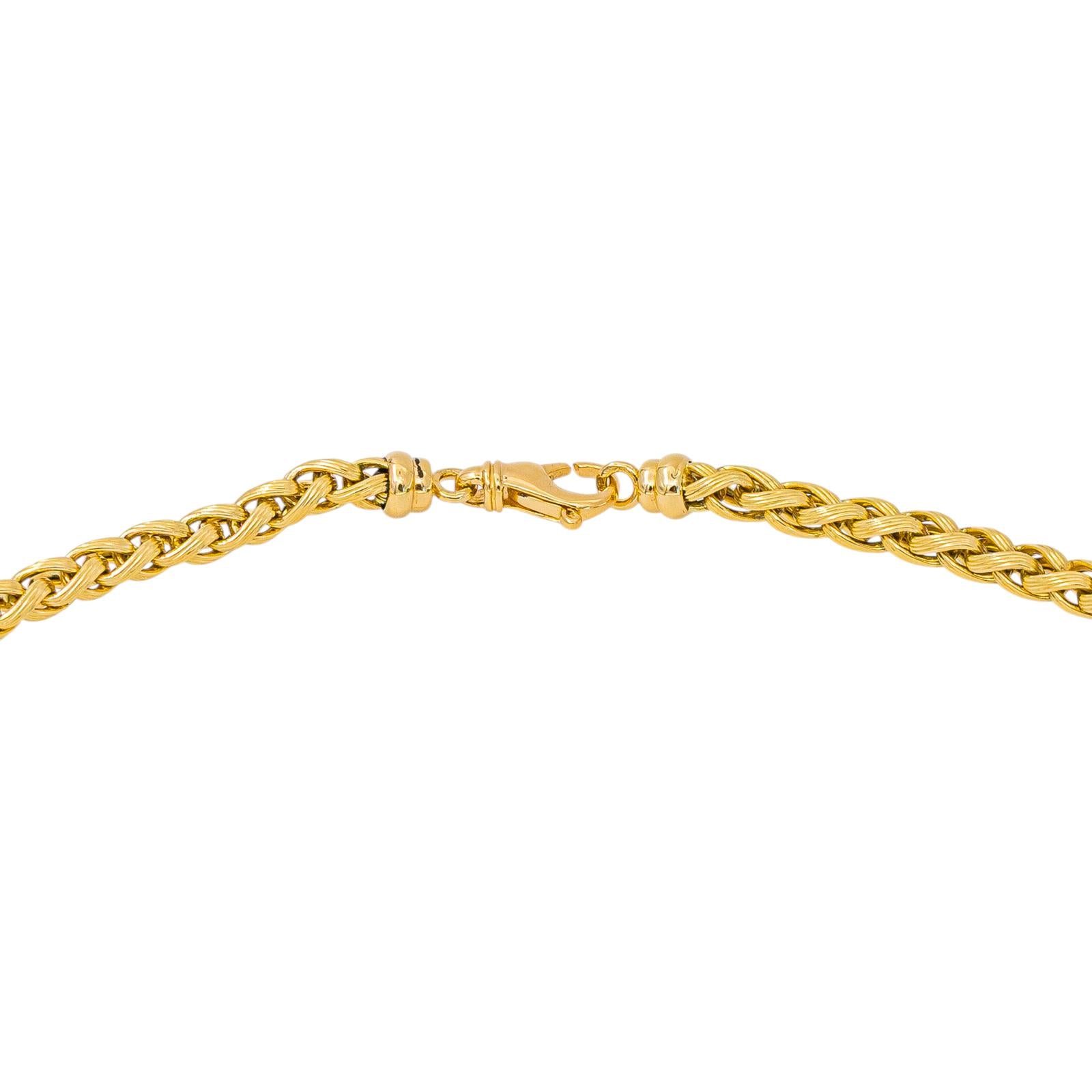 Collier Maille tressée Or jaune