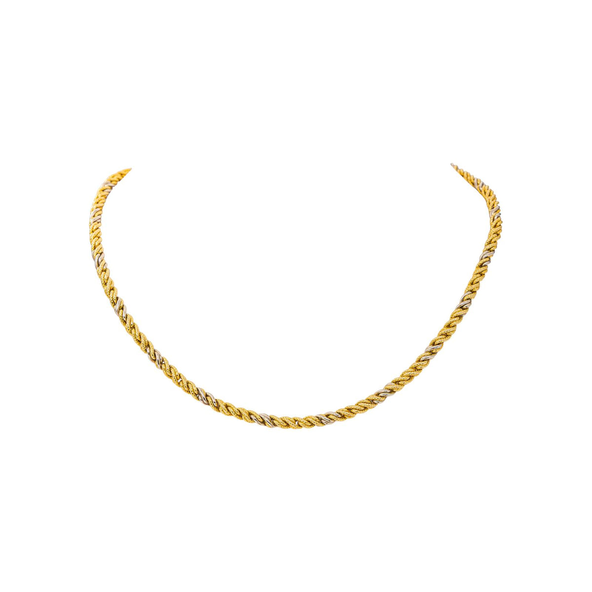 Collier Maille torsadée Or jaune