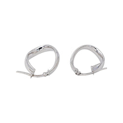 Boucles d'oreilles Créoles Or blanc