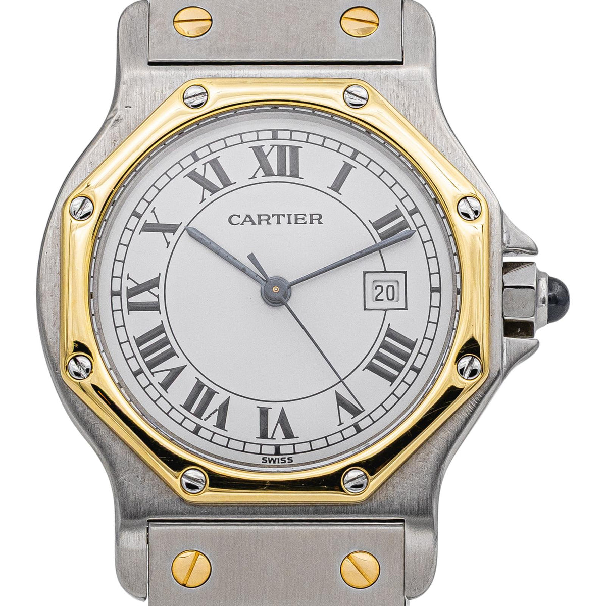 Cartier Montre Santos Acier Saphir