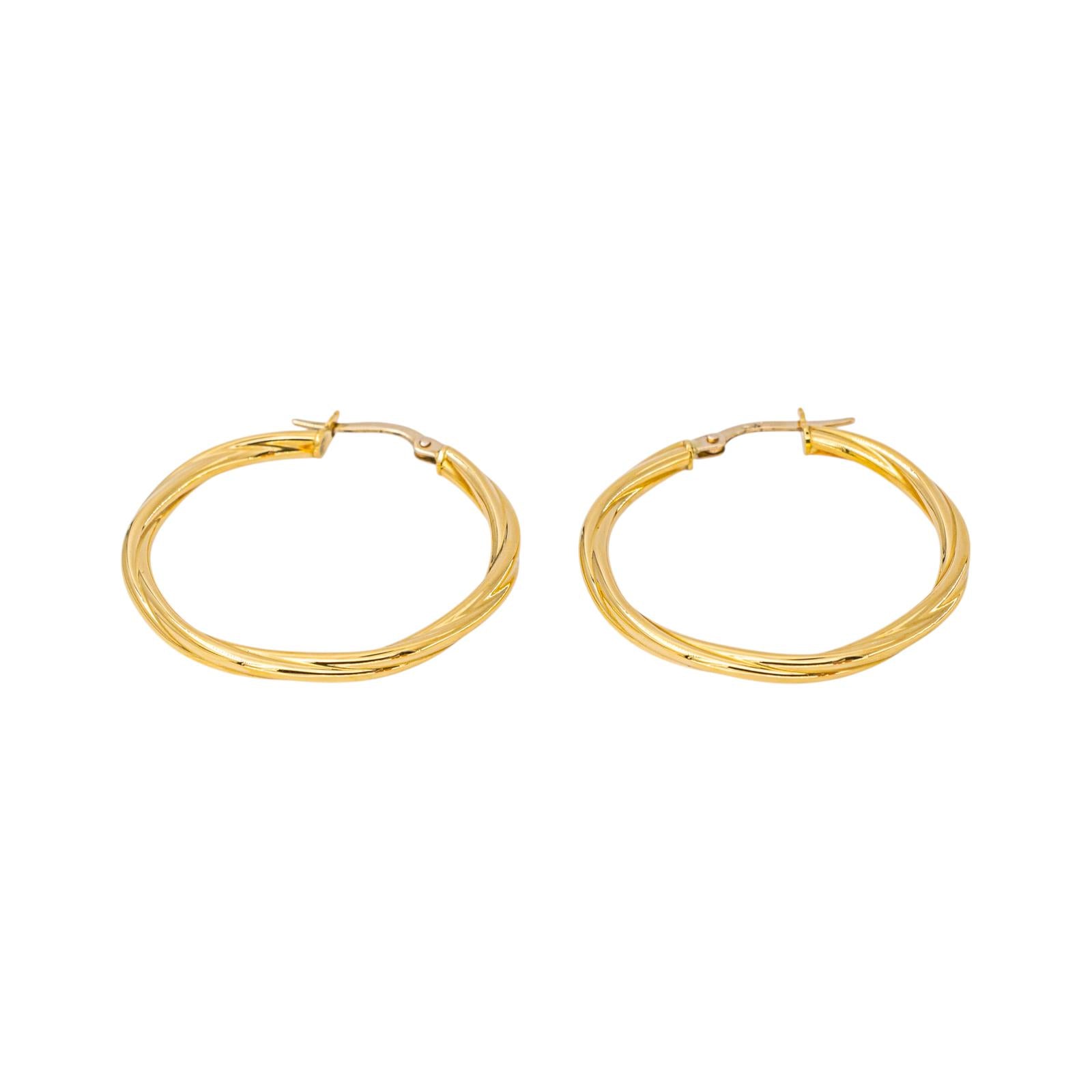 Boucles d'oreilles Créoles en or jaune